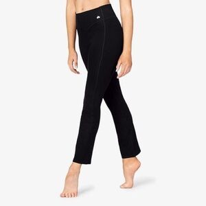 NWT Mariia Womens Straight-Cut Bamboo Leggings in black size XS